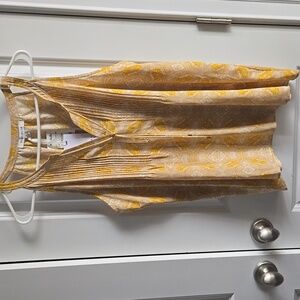 Rose + Olive Yellow tank top